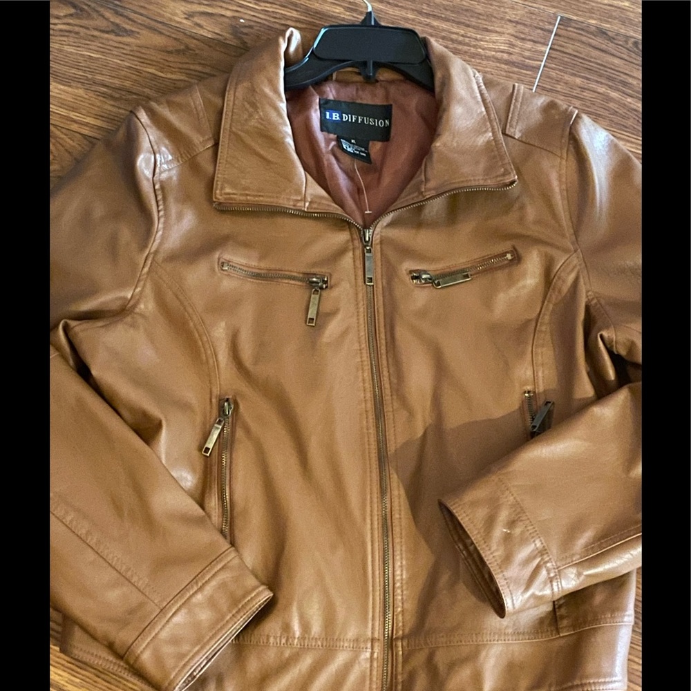 Faux leather jacket